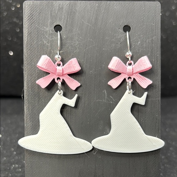 Handmade Jewelry - The Bewitched Bloom Earrings with Pink Bows